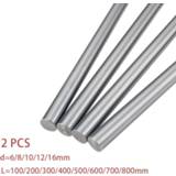 Shaft 2pcs linear rail 3d printer parts Cylinder Chrome Plated Liner Rods axis round rod L 100 200 300 400 800 cnc WCS