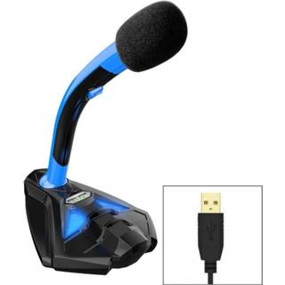👉 K1 Desktop Omnidirectionele USB bedrade microfoon condensatormicrofoon met telefoonhouder, compatibel met pc / Mac voor live-uitzending, show, KTV, enz. (Zwart + blauw)