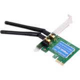 👉 300 Mbps PCI Express draadloze LAN-netwerkadapterkaart met 2 antennes, IEEE 802.11b / 802.11g / 802.11n-normen
