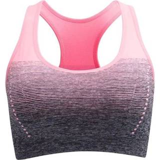 👉 Sport BH roze s active vrouwen Hoge rekbare ademende fitness dames gewatteerde sportbeha, maat: (roze)