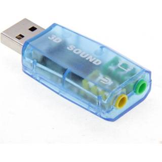 USB DSP 5.1 Externe geluidskaartadapter Monokanaal (willekeurige levering in kleur)
