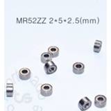 👉 Bearing steel MR52ZZ 2*5*2.5(mm) 10piecesbearing free shipping ABEC-5 Metal Sealed Miniature Mini MR52 chrome