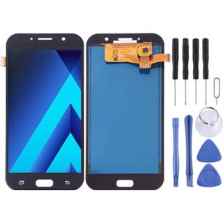 👉 Digitizer zwart active LCD-scherm en volledige montage (TFT-materiaal) voor Galaxy A7 (2017), A720FA, A720F / DS (zwart) 6922881770930