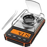 👉 Tweezer 0.001g Digital Scale Portable Mini Precise Graduation Professional Pocket Milligram 50g Calibration Weights