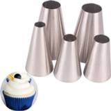 Cupcake steel 5PCS Macaron Cookie Pastry Nozzles Cookies Icing Piping Tips Sets DIY Cake Decorating Tools Stainless Tubes