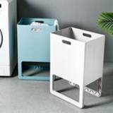 👉 Organizer plastic Dirty Laundry Basket Folding Clothes Storage Household Hamper for Bedroom Bathroom Stand up