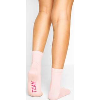 👉 Team Bride Ribbed Socks, Pink