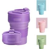 👉 Water bottle silicone Collapsible Coffee Cups BPA FREE 350ML Folding Liquid Bottles Travel Tea Food Grade Drinking Cup