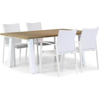 👉 Tuinset wit dining sets Lifestyle Rome/Glasgow 180 cm 5-delig