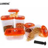 👉 Vacuum sealer plastic large LAIMENG Container Food Storage With Lid Damp Proof Capacity Kitchen Box for S250