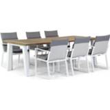 👉 Tuinset textileen wit dining sets Lifestyle Treviso/Glasgow 240 cm 7-delig