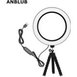 Studiolamp ANBLUB Photography Dimmable USB LED Selfie Ring Light 3500-5500k Makeup Photo Studio Lamp Youtube Video Live With Tripod Stand