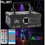 👉 Projector ALIEN RGB Bluetooth APP Remote Animation Laser DMX512 Scanner DJ Disco Party Holiday 500MW 1W 2W Stage Lighting Effect