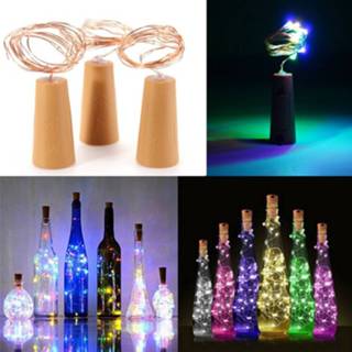 👉 Stoppertje Battery-powered cork wine bottle light 1m / 2m DIY LED string bar birthday party stopper strip