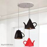 👉 Hanger resin Modern teapot pendant lights Tea cup lamp Kitchen bar/coffee Hanging for Dining Room Decor lighting Fixturess