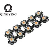 👉 High power LED wit zwart donkergroen blauw rood geel 10pcs 1W 3W Beads With 20mm White Black Star PCB Heatsink Full Spectrum Green Blue Deep Red 660nm Yellow