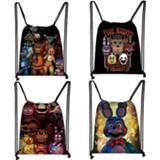 Backpack kinderen Cartoon Five Nights at Freddy's drawstring bag FNAF storage bags Freddy Bear Bonnie Rabbit Foxy Chica kids bookbag