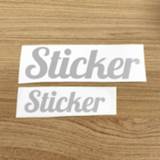 Water bottle zilver vinyl PVC 1Pcs Silver Color Custom Name Cuting Stickers Label Waterproof Tags For Lanch Box Personal Craft