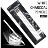 👉 Pencil wit COROT 3Pcs White Sketch Charcoal Standard Drawing Pencils Set for Painter Painting Art Supplies