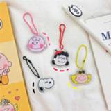 👉 Keychain PVC vrouwen meisjes Cute Cartoon Key Ring Gift For Women Girls Bag Pendant Charms Chains
