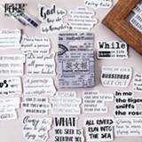 👉 Retrosticker mannen 46 / Box English Newspaper Decorative Stickers Retro Diy Manual Diary Stationery Album Scrapbook Sealing