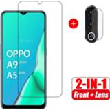 👉 Screenprotector 2 in 1 Screen Protector Tempered Glass + Camera Protective For OPPO A9 2020 A5 6.5