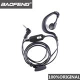 👉 100% Original Baofeng BF-T1 Headset Microphone Two Way Radio Earphone Walkie Talkie Headphone BF-9100 PTT Woki Toki Mic Earpiece