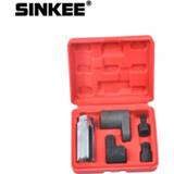 👉 Bougie 5 PC 22mm Oxygen Vacuum Lambda Sensor Remove Socket Set Kit Thread Chasers Spark Plug Car Tools SK1205