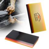 👉 Make-up remover carbon fiber vinyl FOSHIO 3 Layer Soft Squeegee Sticker Car Wrap Film Install 2in1 Scraper Window Tint Cleaning Tool