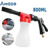 👉 Shampoo foam 800ml Car Washing Gun Cleaning Snow Foamer Lance Water Soap Sprayer Spray