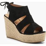 Espadrilles vrouwen Cut Work Detail Espadrille Wedges