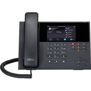 👉 Antwoordapparaat zwart Auerswald COMfortel D-400 VoIP-systeemtelefoon Antwoordapparaat, Handsfree, PoE, Headsetaansluiting Kleuren touchscreen 4019377902622