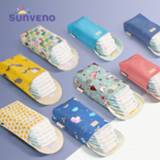 👉 Pamper baby's Sunveno Multifunctional Baby Diaper Organizer Reusable Waterproof Fashion Prints Wet/Dry Bag Mummy Storage Travel Nappy