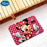 Carpet Cartoon Mickey Minnie Mouse mat cushion 38x58cm Door Bathroom kitchen Doorway children room balcony Bedroom
