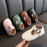 👉 Children's Shoes Autumn Girls Baby Korean Shoes Leather Shoes Single Shoes Soft Bottom Princess Toddler Shoes