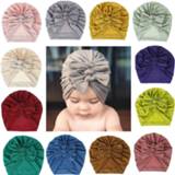 👉 Beanie baby's Infant Headbands Solid Color Bows Baby Turban Newborn Caps Headwear Hair Accessories