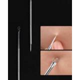 Make-up remover zilver 1PC Silver Blackhead Acne Needle Blemish Extractor Stainless Needles Remove Tools