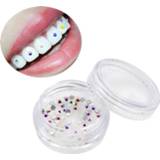 👉 Ornament 50pcs/Box Diamond Bur Dental Material Teeth Whitening Studs Denture Acrylic Crystal Oral Hygiene Tooth Decoration