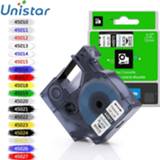 👉 Labeltape mannen Unistar 45013 Compatible for Dymo D1 12mm 6mm 9mm 19mm 45018 40913 45803 53713 Label Tape Manager LM160 280 45010