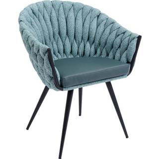 👉 Eetkamerstoel blauw metaal active Kare Knot Bluegreen 4025621846482