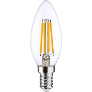 👉 Ledlamp LightMe LED-lamp Energielabel A++ (A++ - E) E14 Kaars 7 W = 60 Warmwit (Ã x l) 35 mm 97 Niet dimbaar, Filament / Retro-LED 1 stuk(s) 4020856853366