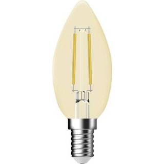 👉 Ledlamp goud Nordlux LED-lamp Energielabel A+ (A++ - E) E14 Kaars 4.8 W (Ã x l) 35 mm 97 1 stuk(s) 5704924000133