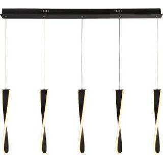 👉 Hanglamp active Searchlight Design 5-lichts Paddle 8675-5BK 5053423159911