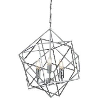 👉 Hanglamp active Searchlight Chrome CubeØ 48cm 7863-3CC 5053423101798