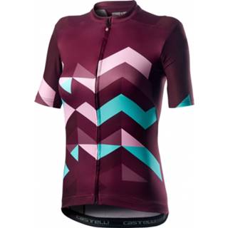 👉 Fiets shirt vrouwen XS purper zwart Castelli - Women's Unlimited Jersey Fietsshirt maat XS, purper/zwart 8050949075500