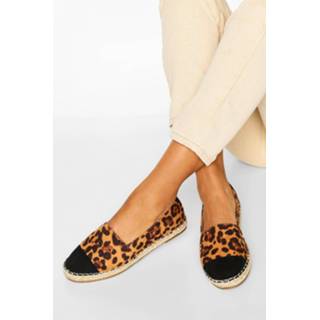👉 Toe Cap Basic Espadrilles, Leopard