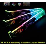 👉 Graphic card Avoid deformation of the graphics partner light 5V aura acrylic support using gpu rgb switchable