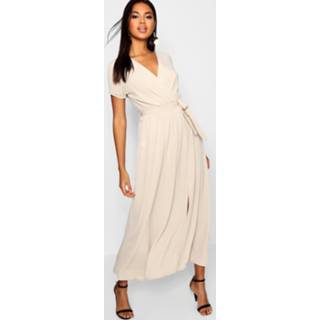 👉 Maxi dres vrouwen stone Wrap Dress,