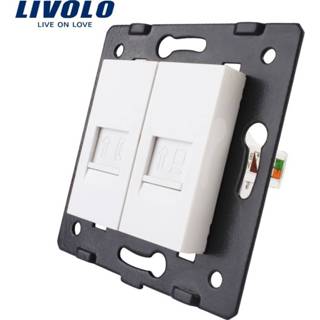 👉 Mannen Manufacture Livolo,Wall Socket Accessory, The Base of Telephone and Computer / Outlet VL-C7-1TC-11