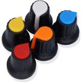 👉 Potentiometer pruim zwart rood geel oranje wit plastic 10Pcs WH148 Switch knob Cap Plum Handle 15X17mm AG2 6MM BLACK RED YELLOW ORANGE WHITE